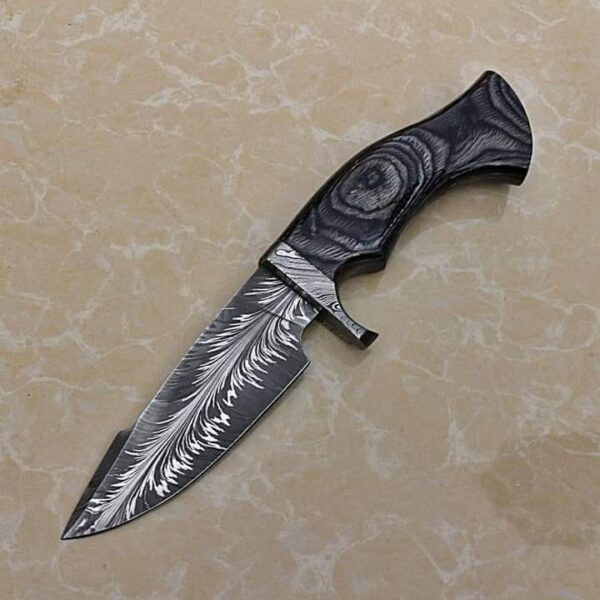 Bird Feather Damascus Steel